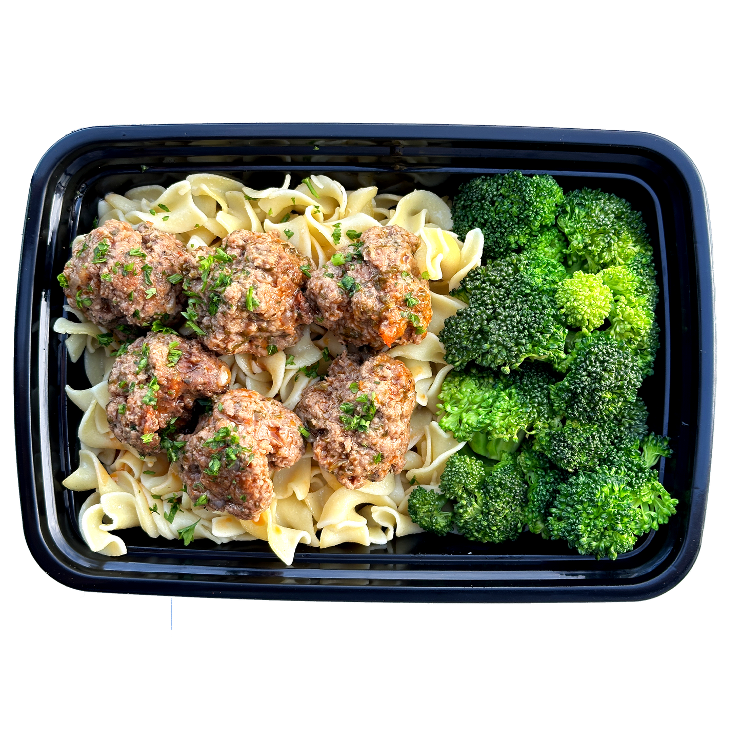 (6) Meatballs and Noodles