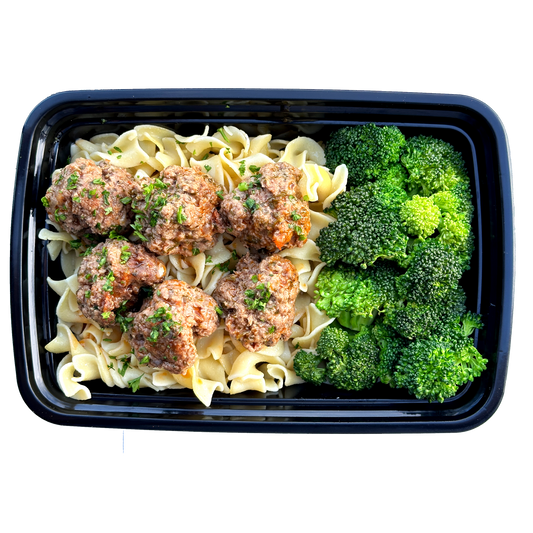 (6) Meatballs and Noodles