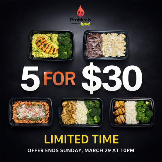 5 MEALS for $30 Facebook Special
